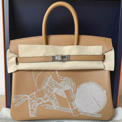 Birkin 25 In and Out Biscuit Swift