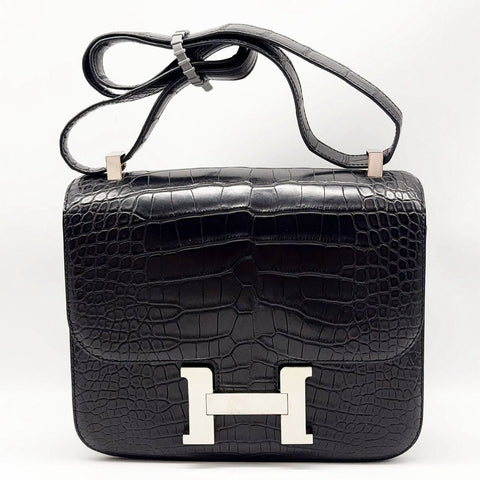 Constance 24 Black Matte Alligator