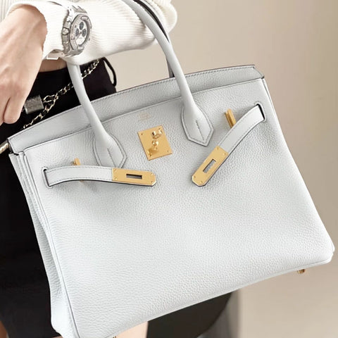 Birkin 30 Blue Pale Clemence
