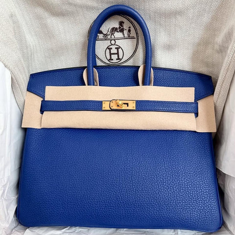 Birkin 25 Blue Electric Togo