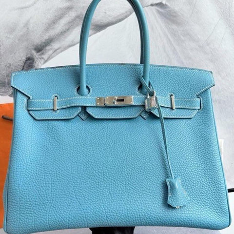 Birkin 35 Blue Jean Togo