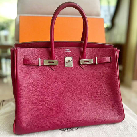 Birkin 35 Rubis Epsom