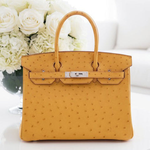 Birkin 30 Saffron Ostrich