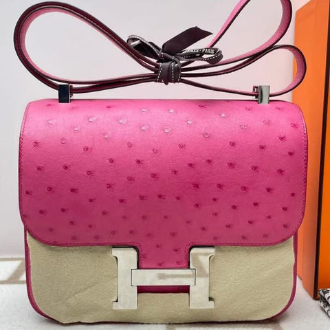 Constance 24 Rose Tyrien Ostrich
