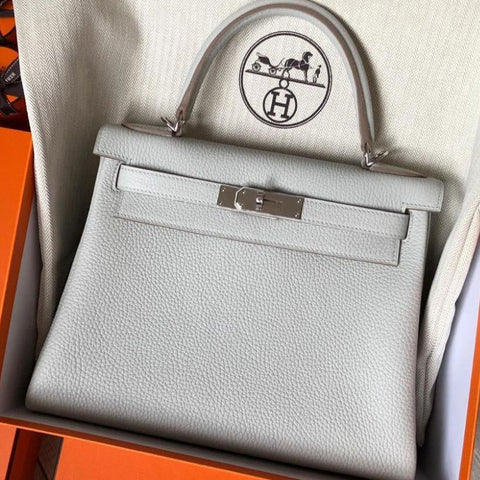 Kelly 28 Gris Perle Togo
