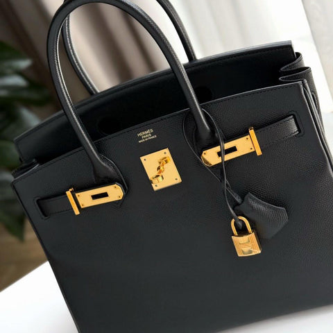 Birkin 30 Black Epsom