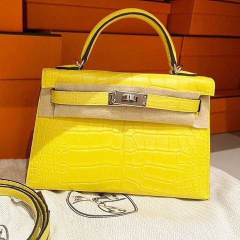 Kelly Mini Mimosa Matte Alligator
