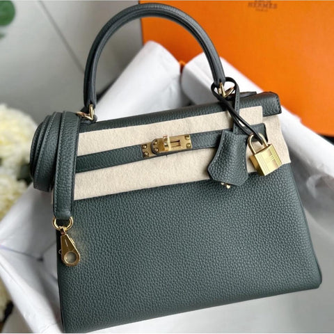 Kelly 25 Vert Fonce Togo