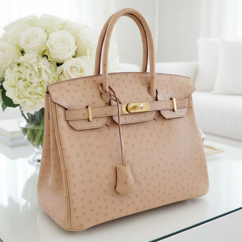 Birkin 30 Beige Ostrich