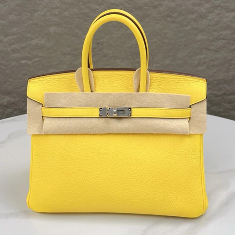 Birkin 25 Jaune Naples Novillo