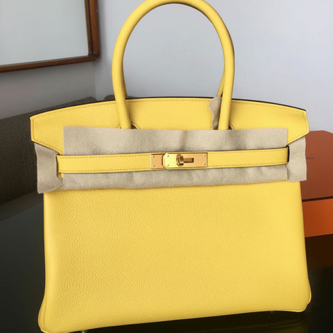 Birkin 30 Jaune Naples Novillo