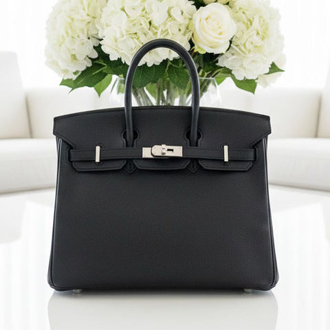 Birkin 25 Black Epsom