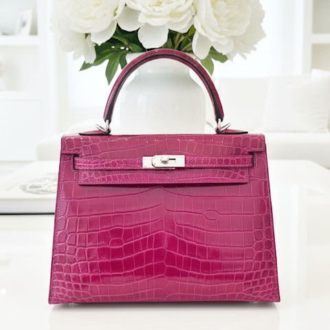 Kelly 25 Sellier Rose Scheherazade Shiny Niloticus