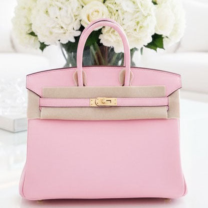 Birkin 25 Rose Sakura Swift
