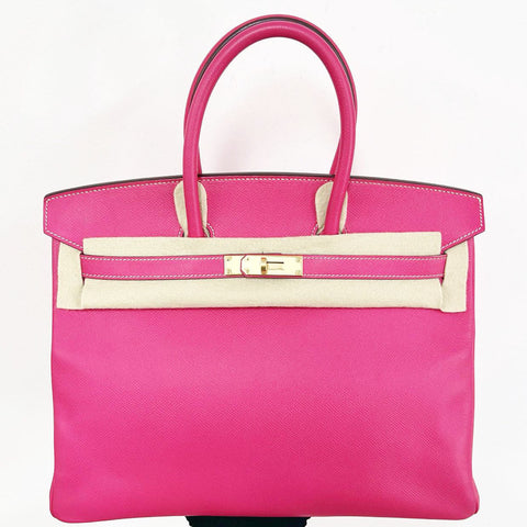 Birkin 35 Rose Tyrien Epsom