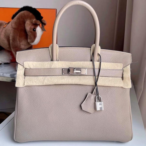 Birkin 30 Gris Tourterelle Togo