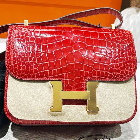 Constance 18 Rose Extreme Shiny Alligator