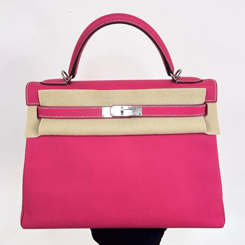Kelly 32 Candy Rose Tyrien/Rubis Epsom