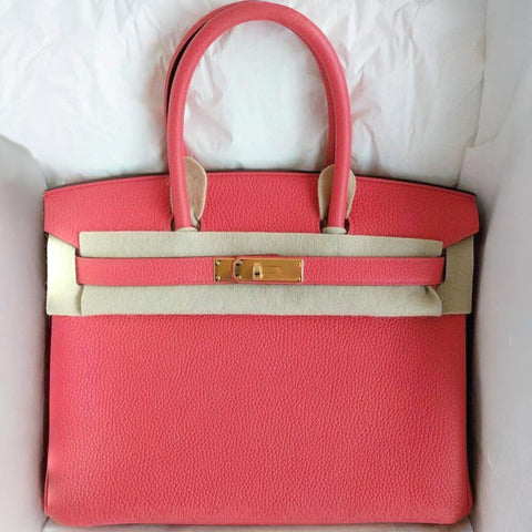 Birkin 30 Rose Jaipur Clemence