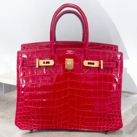 Birkin 25 Braise Shiny Niloticus
