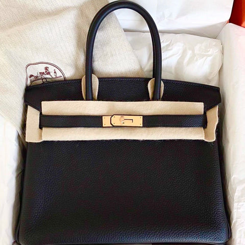 Birkin 30 Black Togo