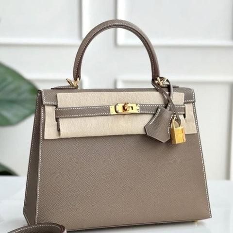 Kelly 25 Sellier Etoupe Epsom