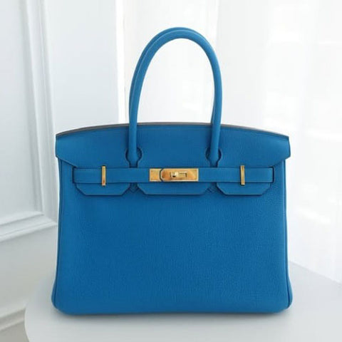 Birkin 30 Blue Zanzibar Clemence