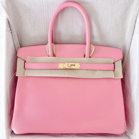 Birkin 30 Rose Confetti Epsom