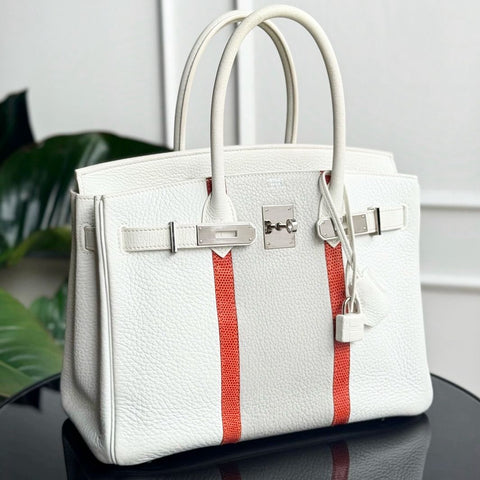 Birkin 30 Club White Clemence