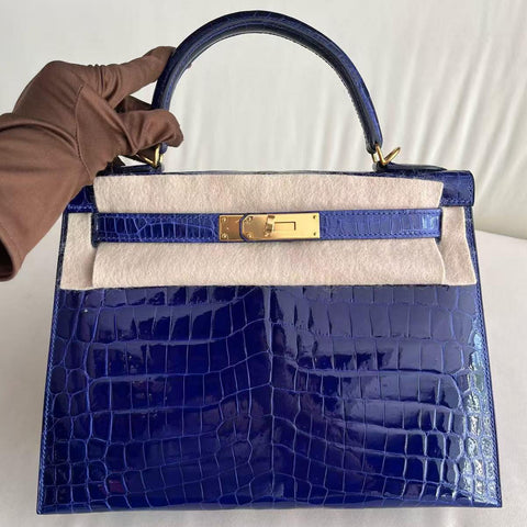 Kelly 28 Sellier Blue Electric Shiny Niloticus