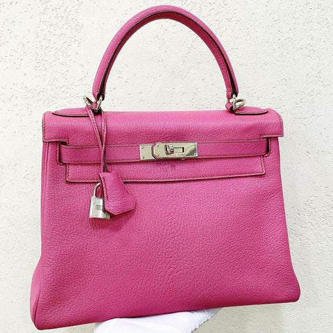 Kelly 28 Fuchsia Chevre