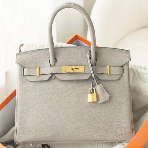 Birkin 30 Gris Tourterelle Togo
