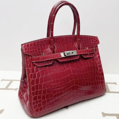 Birkin 30 Braise Shiny Niloticus