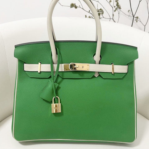Birkin 30 Bamboo/Craie Togo