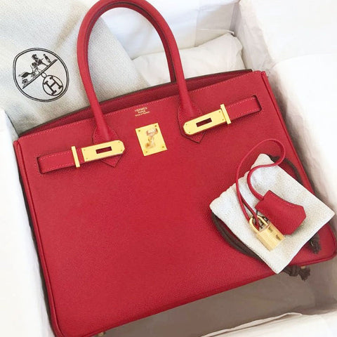 Birkin 30 Rouge Casaque Epsom