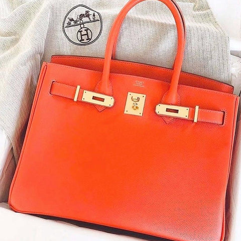 Birkin 30 Orange Epsom