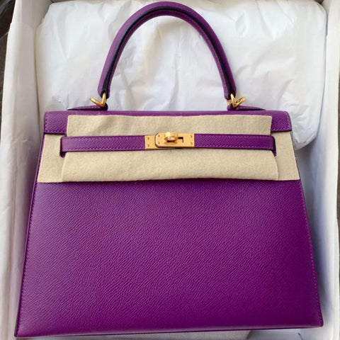 Kelly 25 Sellier Anemone Epsom