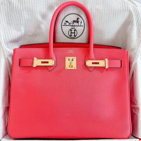 Birkin 30 Rose Jaipur Epsom