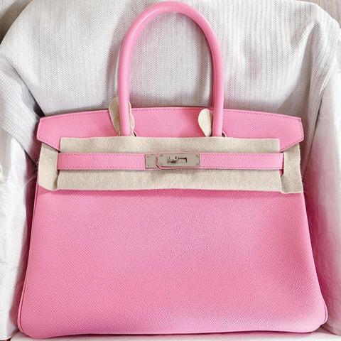 Birkin 30 Rose Confetti Epsom