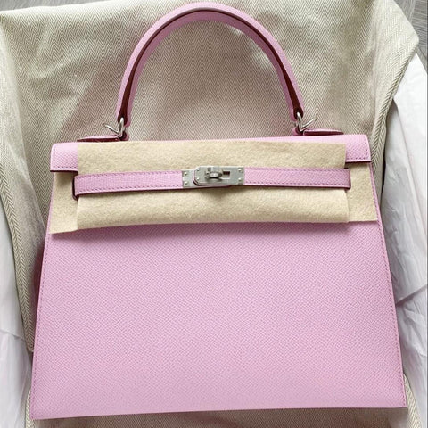 Kelly 25 Sellier Mauve Sylvestre Epsom