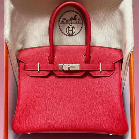 Birkin 30 Rouge Casaque Togo