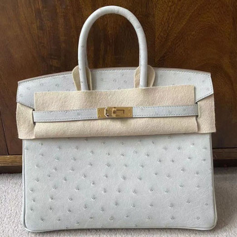 Birkin 25 Gris Perle Ostrich
