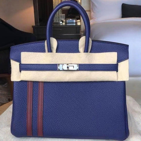 Birkin 25 Officier Blue Encre Togo