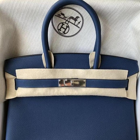 Birkin 30 Deep Blue Clemence