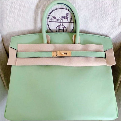 Birkin 25 Vert Criquet Swift