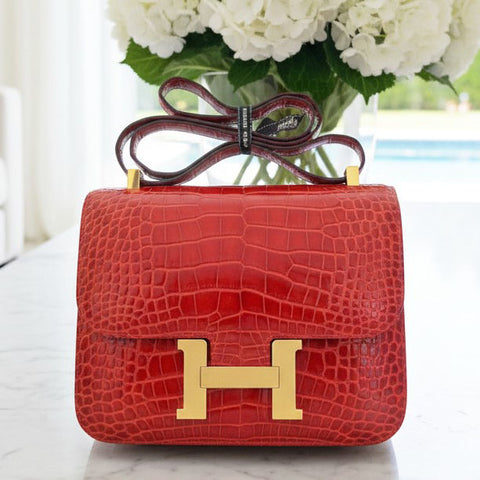 Constance 24 Braise Shiny Alligator