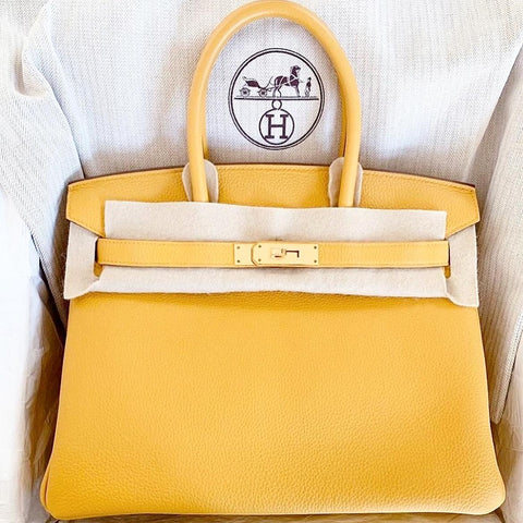 Birkin 30 Jaune Ambre Togo