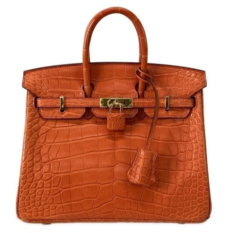 Birkin 25 Orange Matte Alligator