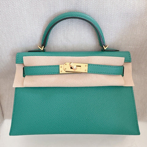 Kelly Mini Vert Jade Epsom
