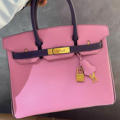 Birkin 30 Bubblegum/Raisin Epsom